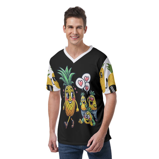 'Fine-apple' V-Neck T-Shirt