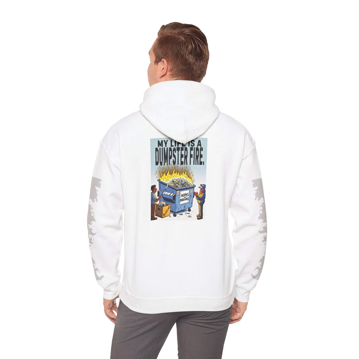 Dumpster Fire, Unisex Graphic Hoodie